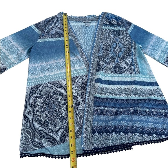 Catherines Open Front Paisley Cardigan Top Size 0X - Picture 10 of 17